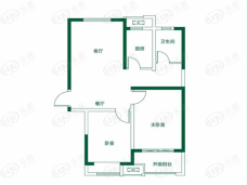 台隆合园2室2厅1卫户型图