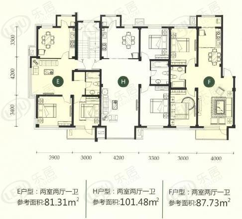 龙港山城露园户型公布