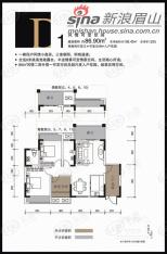 众和铭座2室2厅2卫户型图