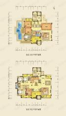 奥林匹克花园19栋复式537.53户型图