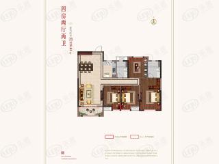 保亿·未来长江城约125.03平户型户型图