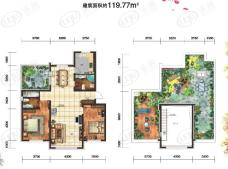 城建逸品假日K户型户型图