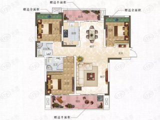 建业世和府瞰景高层户型图