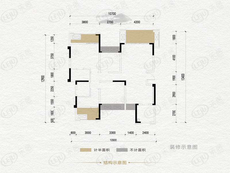 渠县仁和公园国际最新价格出来啦，约5300元/㎡，户型面积99~120㎡