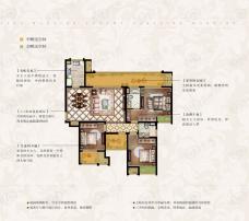 中海独墅9栋3室2厅1卫户型图