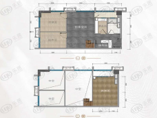 远洋天骄广场b3栋55㎡A户型户型图