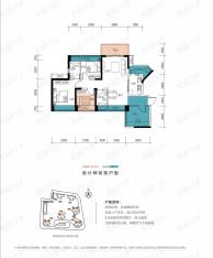 万科龙园大观二期新著4室2厅2卫户型图