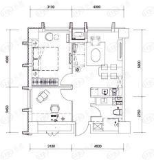 良运四季汇2室户型图户型图