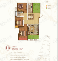 诚城三英里I-3户型图