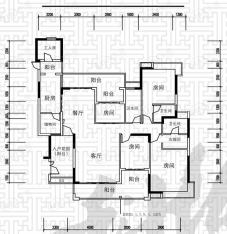 科城山庄4室2厅3卫户型图