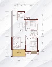 永和苑2室2厅1卫户型图