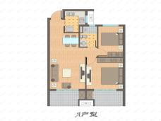 春路财富中心2室2厅1卫户型图