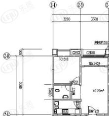 加来金壹号建筑面积40.29㎡户型图