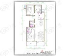 红海湾皇家海岸三居室户型图