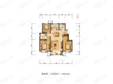 路劲赞成3室2厅2卫户型图