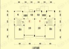 碧桂园山河城H20-C户型二层4室2厅6卫1厨户型图
