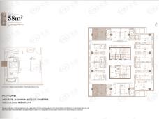 沣东i未来58㎡户型图