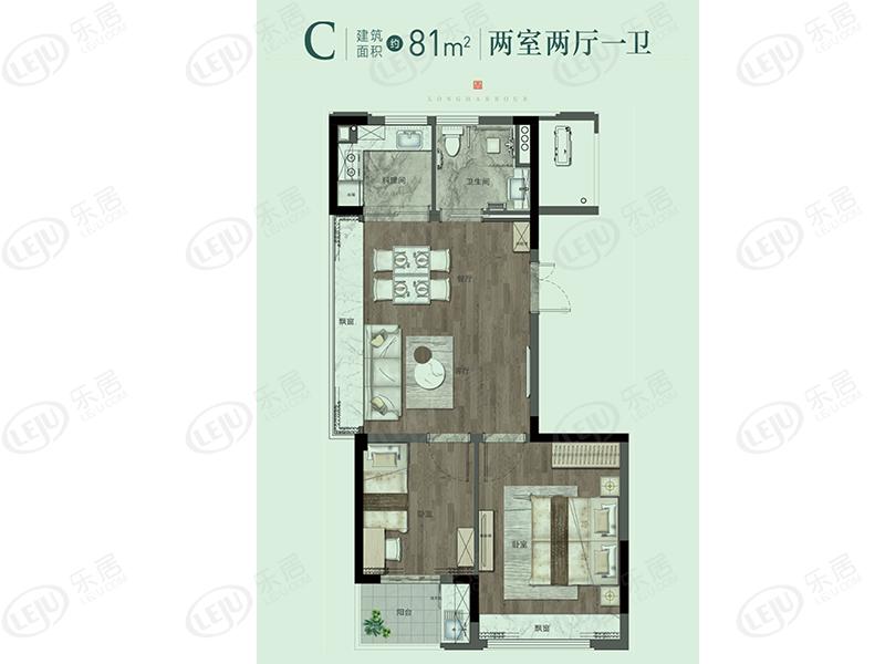 项目介绍| 柯城中大朗园主力户型为55~81㎡