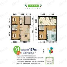 首创光和城3室2厅2卫户型图