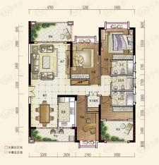 龙光水悦龙湾5室2厅3卫户型图