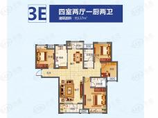 金地·湖山樾3E户型图