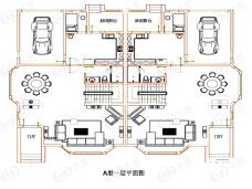 阳明园300-350平方米 A型一层平面图户型图