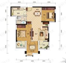 万豪世纪天街C-2户型户型图