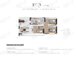 翰林世家国投襄阳院子F3户型图