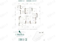 长房梅溪香山4室2厅2卫户型图