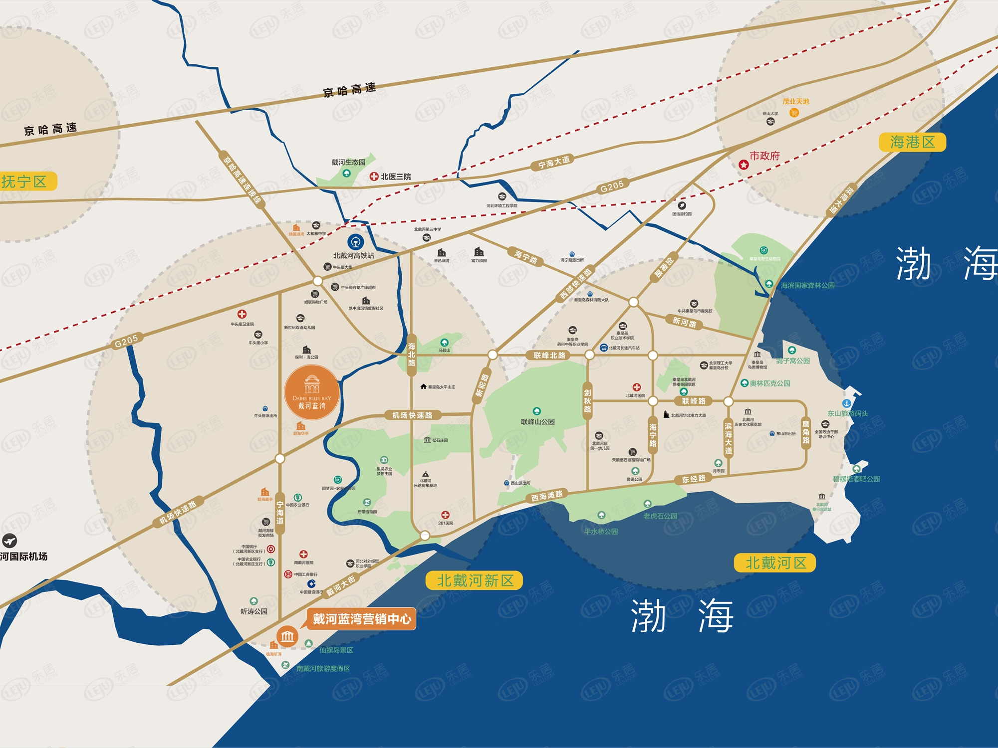 北戴河碧海华亭二期最新报价新鲜出炉，约7700元/㎡，户型建面约83~133㎡