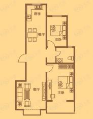 福馨景苑2室2厅1卫户型图