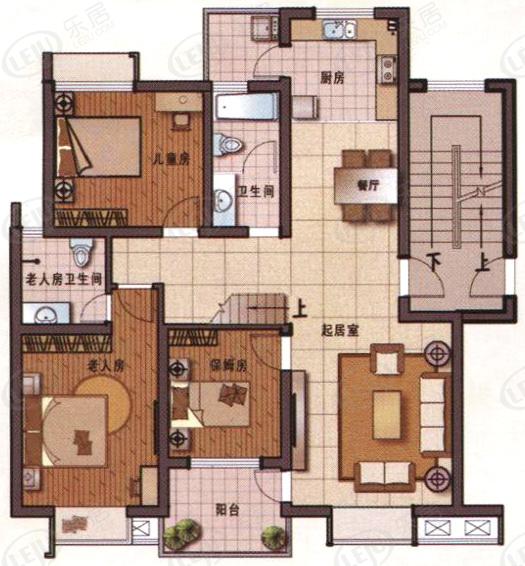 山阳金山东方花园住宅,公寓 户型面积215.21㎡