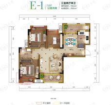 逸合山语城E-1户型图