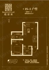 北京未1室2厅1卫户型图