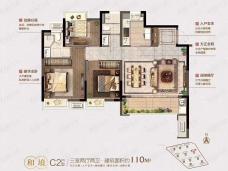 金轮翠雍华庭和境C2户型户型图