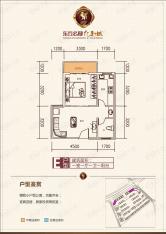 东方名邸亿利城E户型户型图