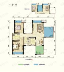 国光揽悦3室2厅2卫户型图