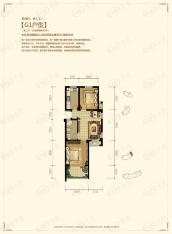 住友山居2室2厅1卫户型图