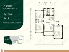 中瑞·北欧云著3室2厅1卫户型图