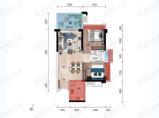 建龙高地1-04户型图