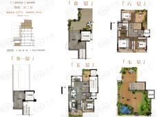 路劲天隽汇4室2厅3卫户型图