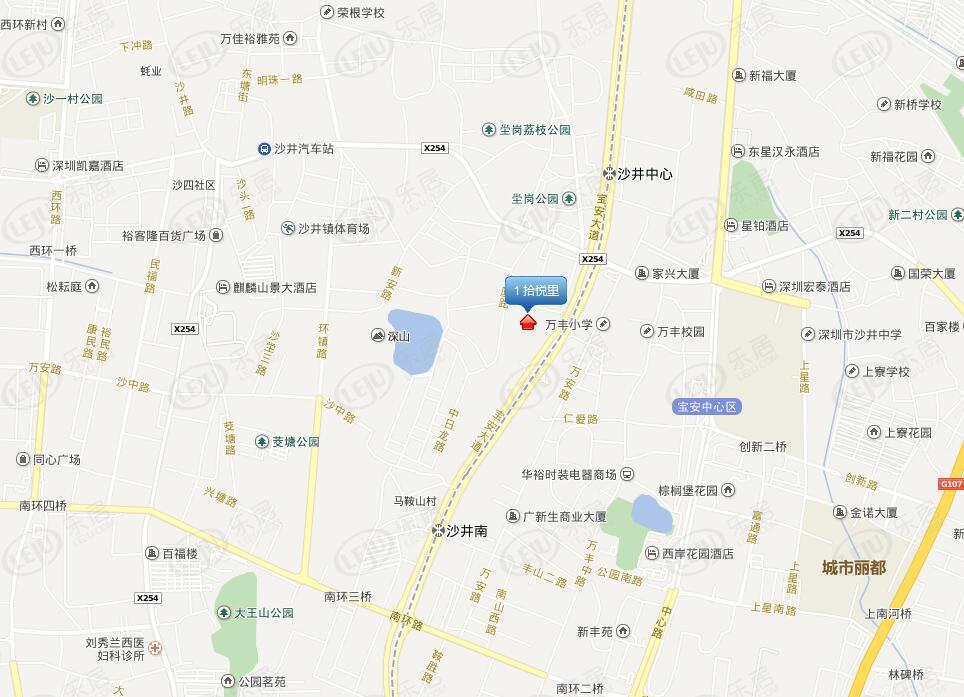 深圳市宝安拾悦城 起价约43000元/㎡