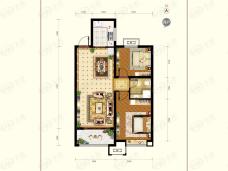邢州缔景城2室2厅1卫户型图