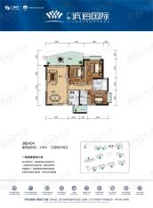 碧桂园滨海国际3栋A04户型图