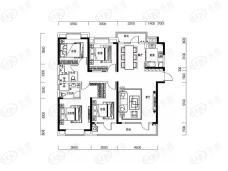 中建大公馆4室2厅2卫户型图