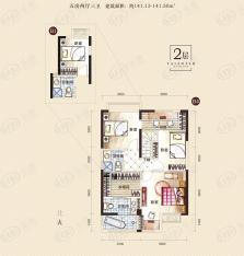 万豪世纪天街B1户型2层户型图