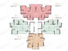 明信仕林悦府3室2厅2卫户型图