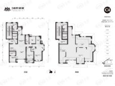 盛世御城C4带阁楼户型户型图