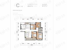 中海阅江府住宅C户型户型图