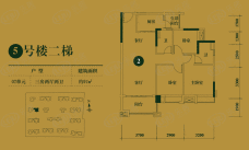 清远一号5号楼二梯02单元户型图